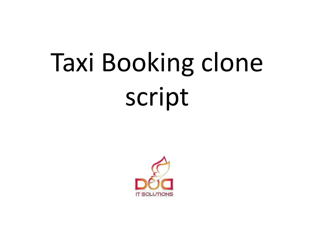 taxi booking clone script