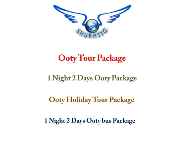 ooty tour package