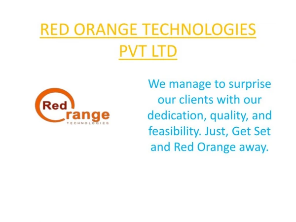 Red Orange Technologies Pvt Ltd