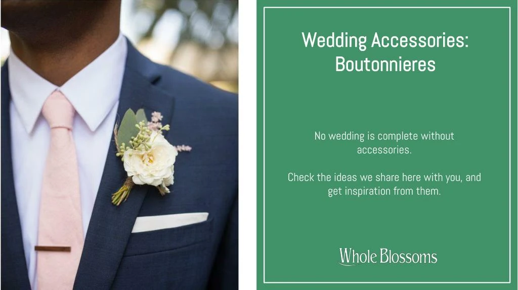 wedding accessories boutonnieres