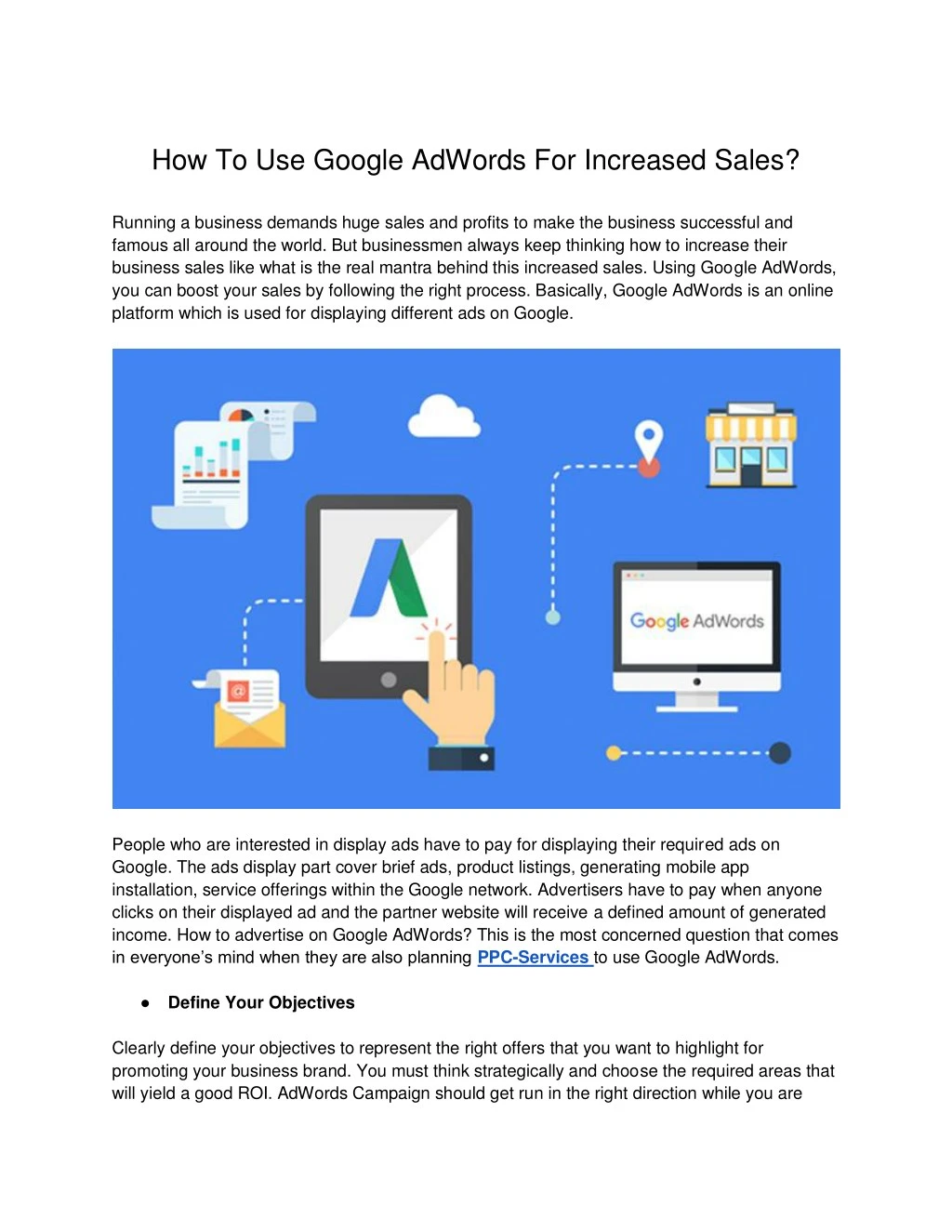 how to use google adwords for increased sales