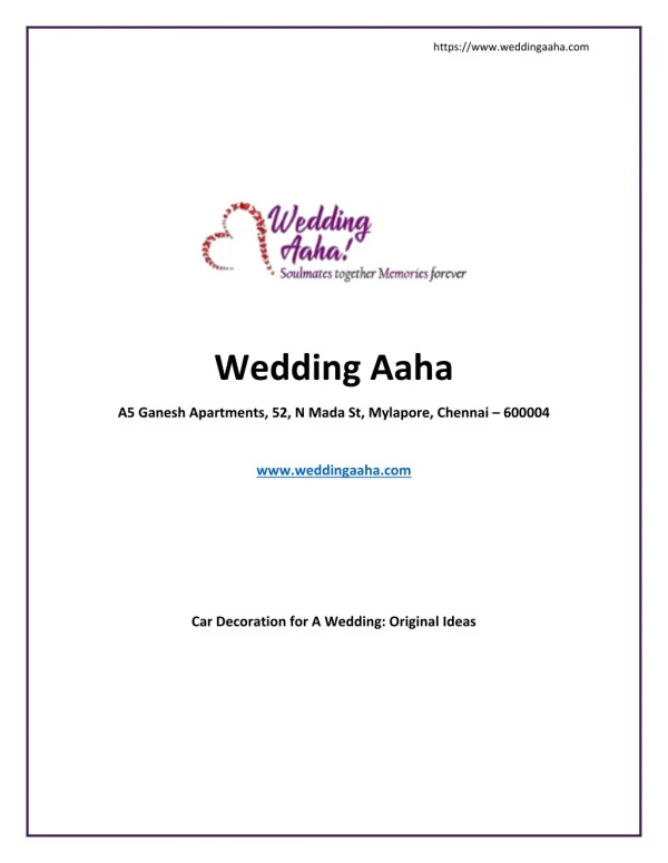 Car Decoration for A Wedding Original Ideas - Wedding Aaha