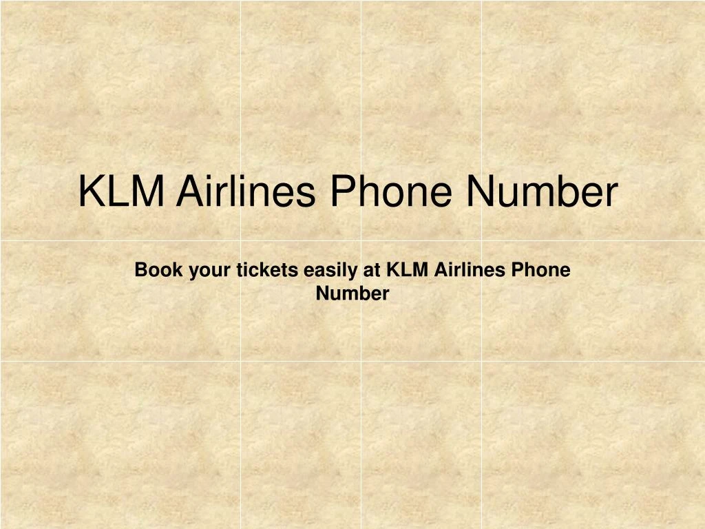 book your tickets easily at klm airlines phone number
