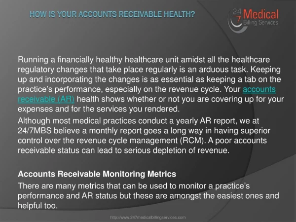 How is your Accounts Receivable Health?