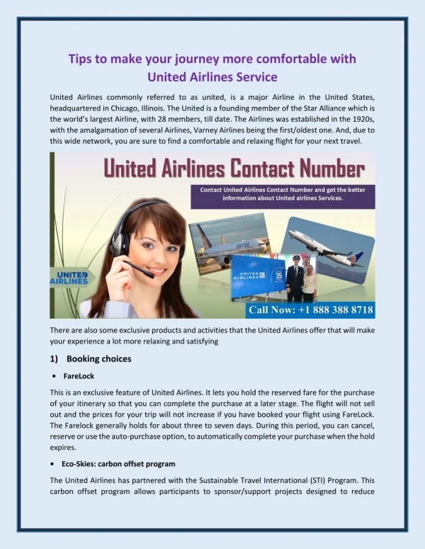 United Airlines Contact Number & Service Agents to Seek Instant Help