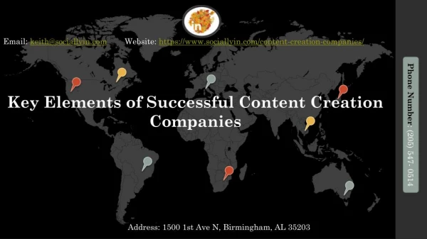 Key Elements of Successful Content Creation Companies