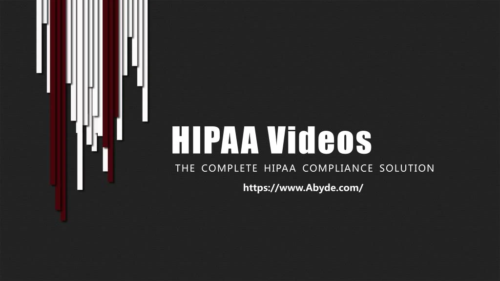 hipaa videos
