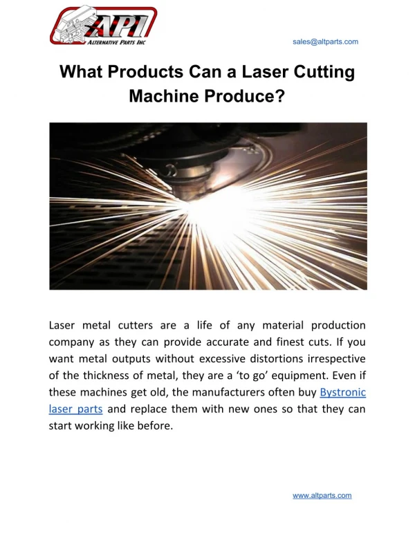 What Products Can a Laser Cutting Machine Produce?