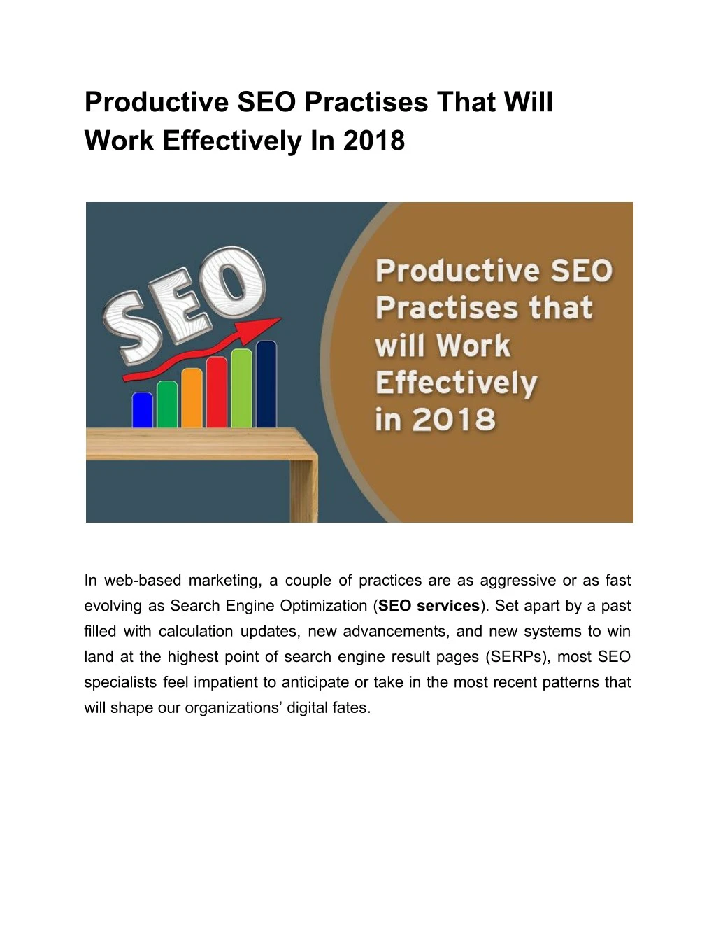 productive seo practises that will work