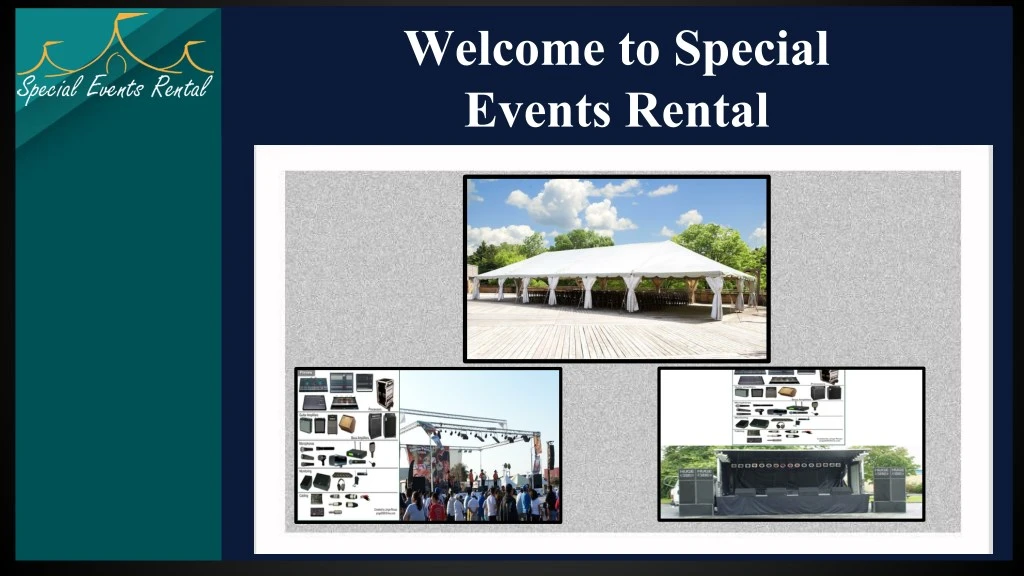welcome to special events rental