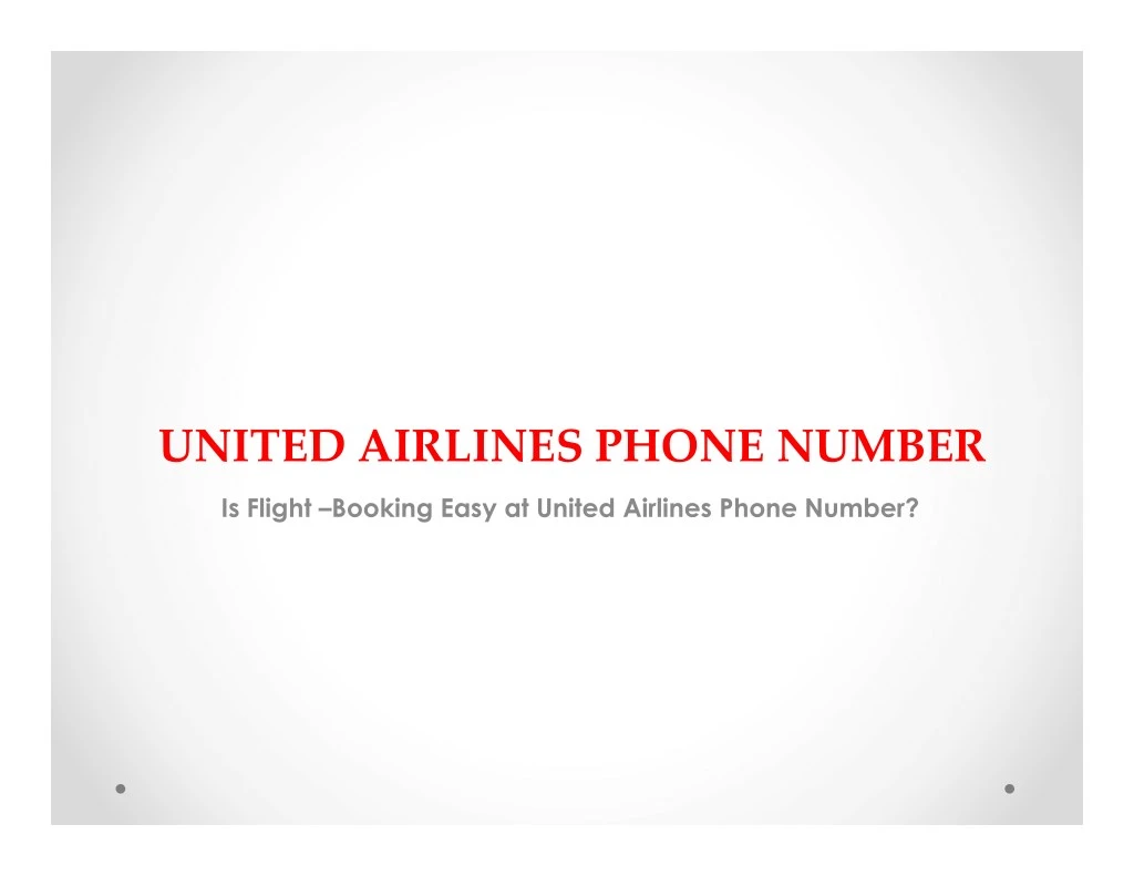 united airlines phone number