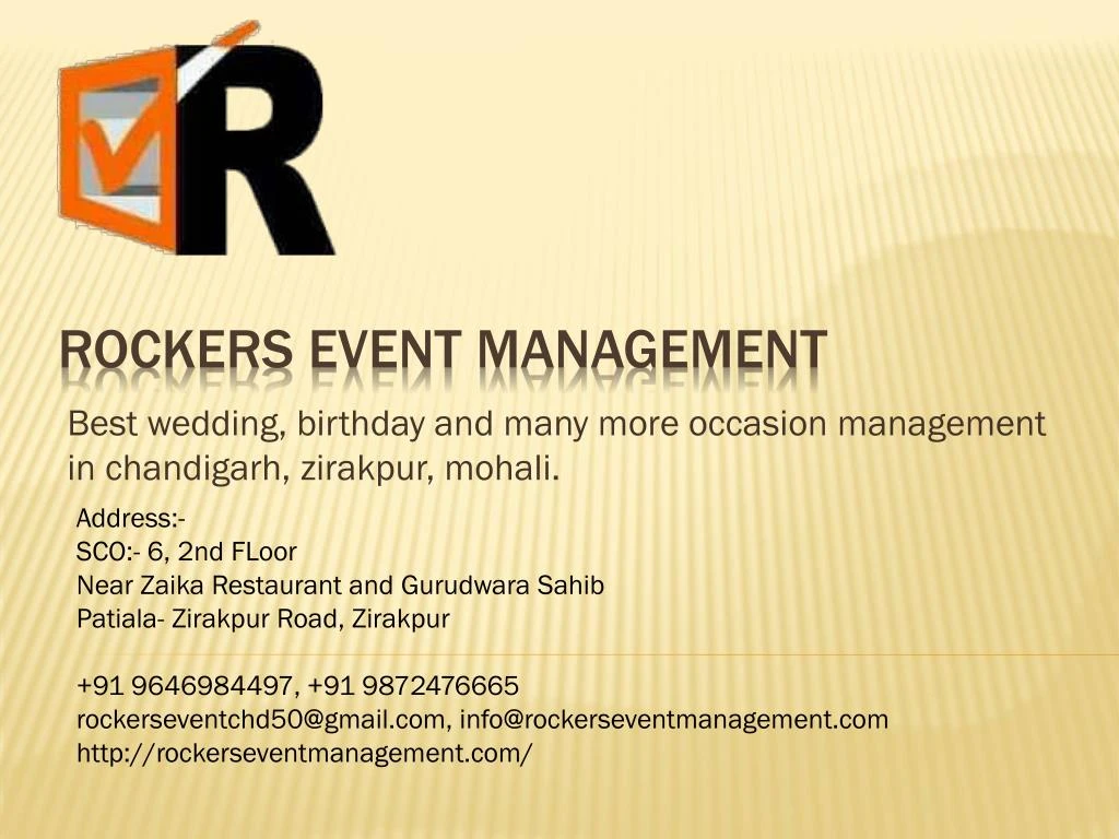 best wedding birthday and many more occasion management in chandigarh zirakpur mohali