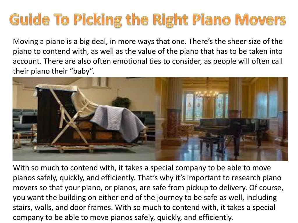 guide to picking the right piano movers
