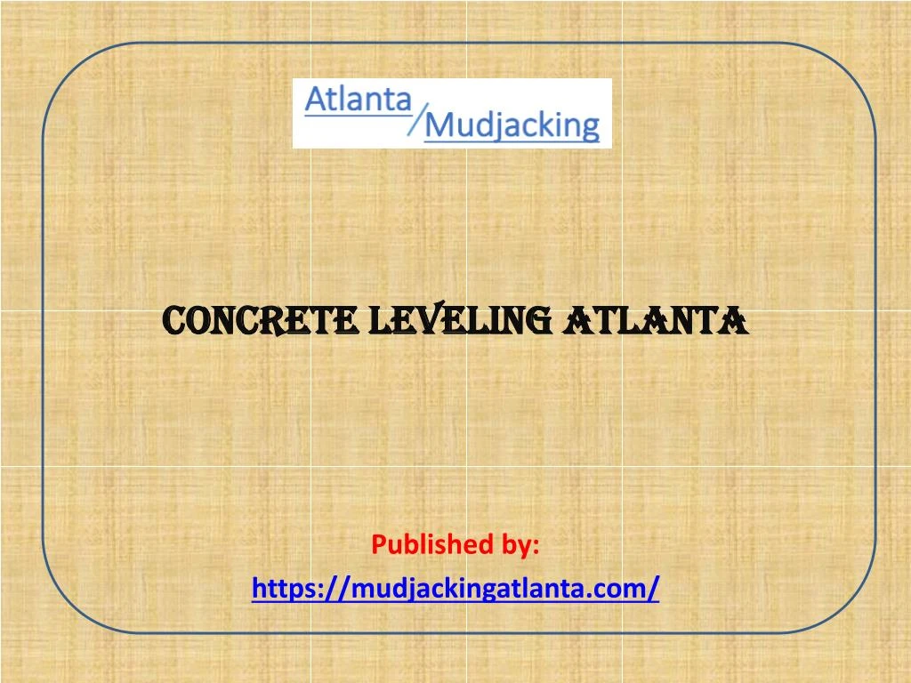 concrete leveling atlanta published by https mudjackingatlanta com