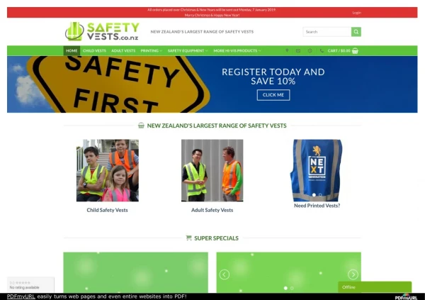 Buy Online Safety Vests in New Zealand