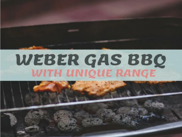 Weber Gas BBQ With Unique Range