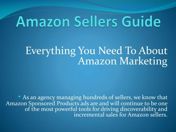 Amazon marketing services