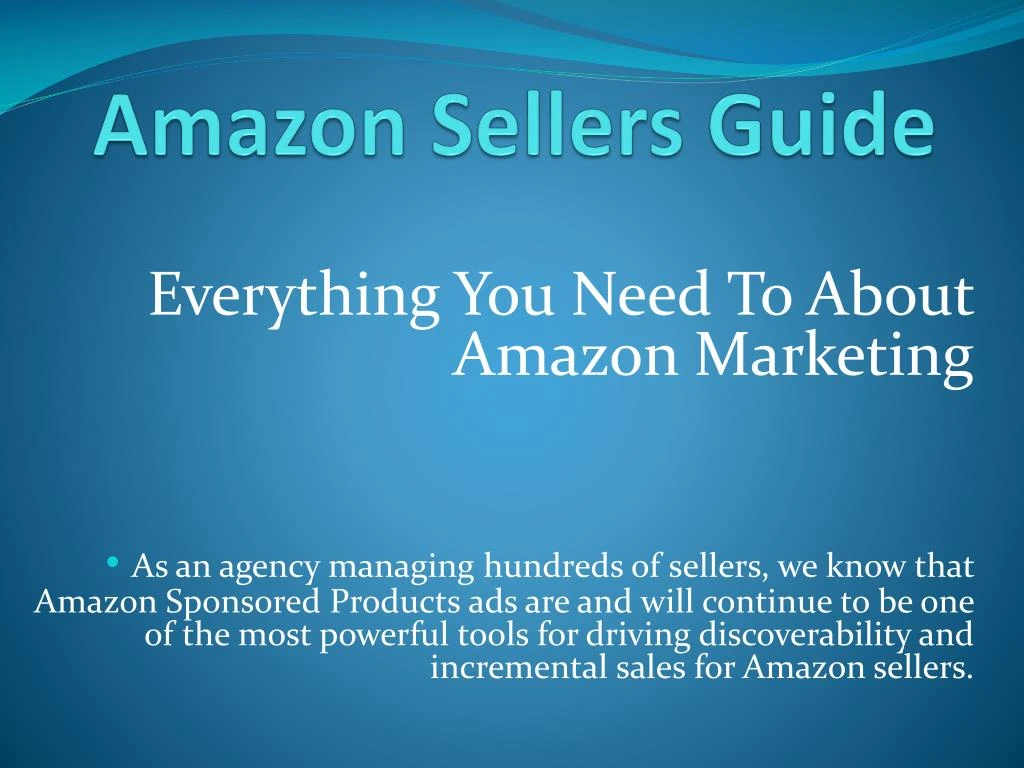 amazon sellers guide