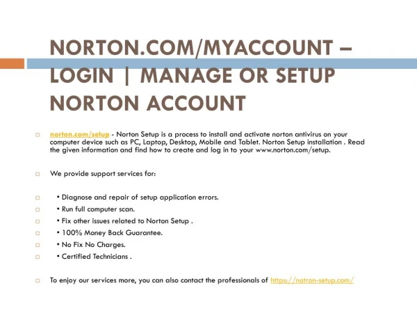 norton com myaccount login manage or setup norton account
