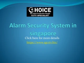 Alarm security system in singapore - slide 1