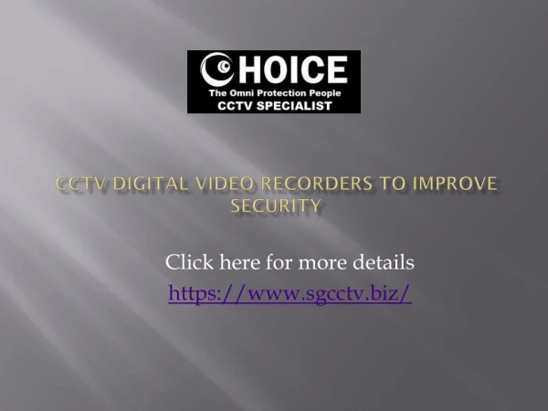 Cctv digital video recorders to improve security