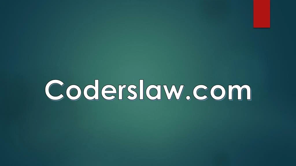 coderslaw com