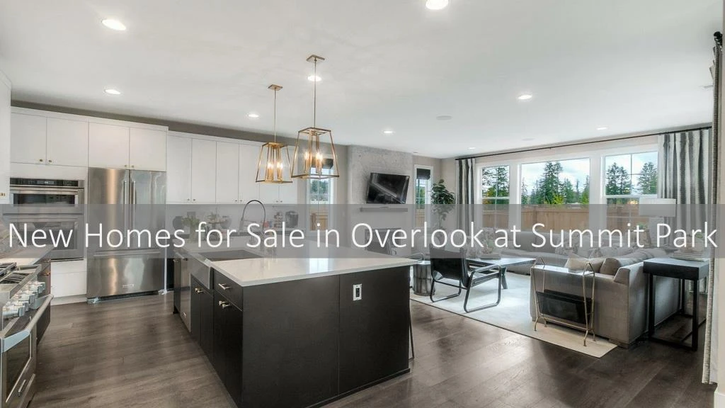 new homes for sale in overlook at summit park