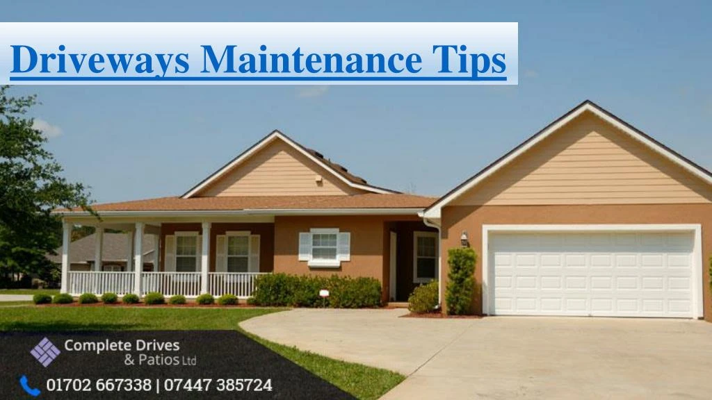 driveways maintenance tips