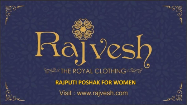 Rajputi poshak for women - Rajvesh