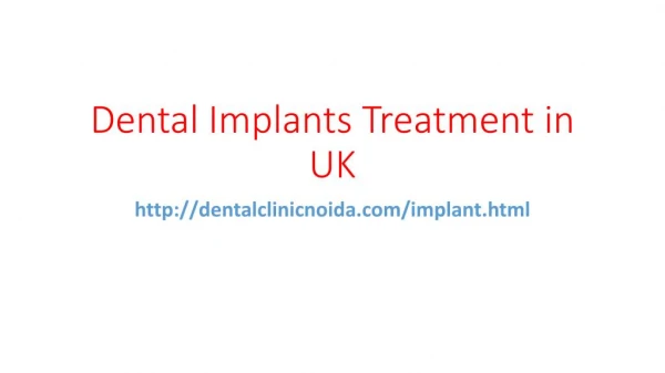 dental implants treatment in uk