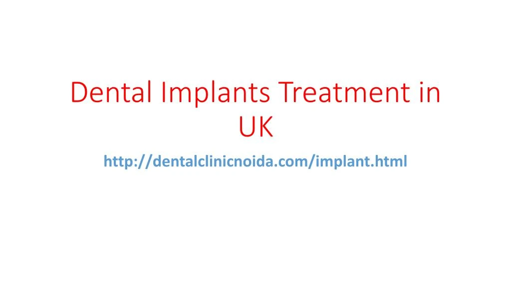 dental implants treatment in uk