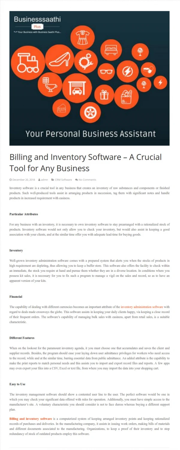 Billing and Inventory Software – A Crucial Tool for Any Business