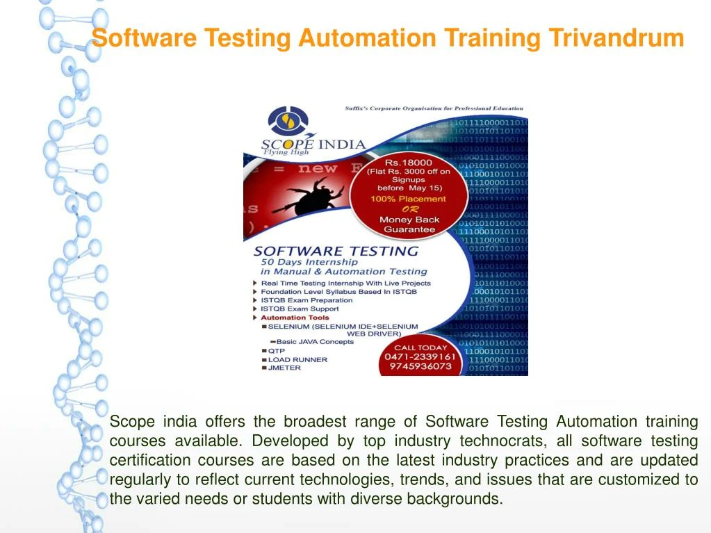 software testing automation training trivandrum