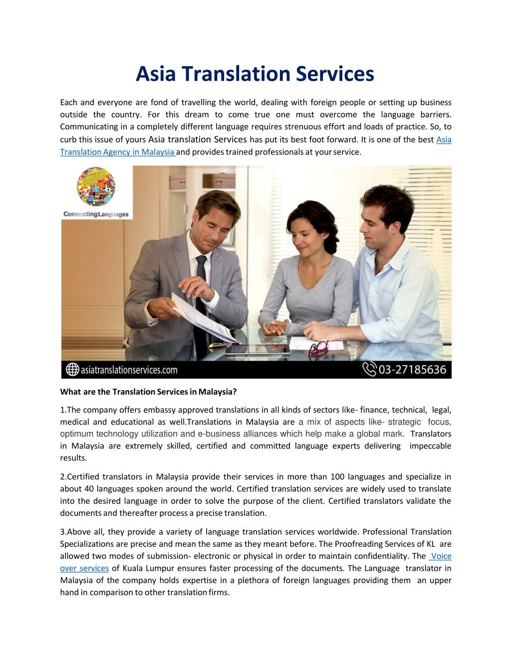 asia translation services
