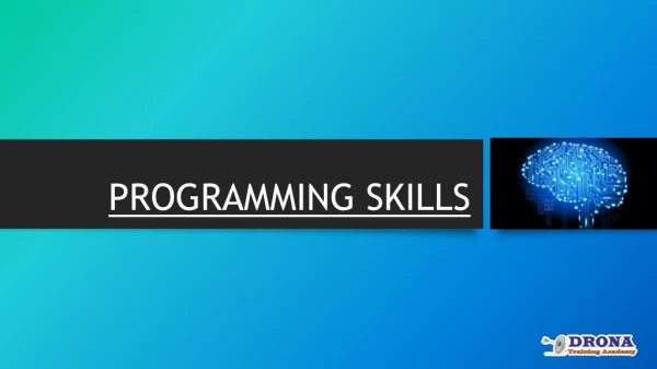 Programming Skills You Should Have