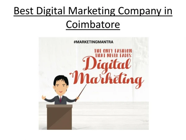 Digital Marketing Training and Company in Coimbatore