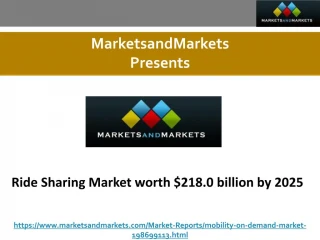 Ride Sharing Market worth $218.0 billion by 2025 - slide 1