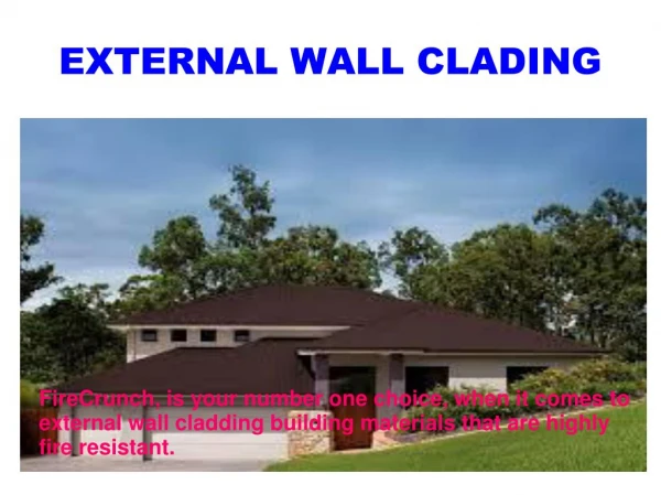 Best External Wall Cladding Services