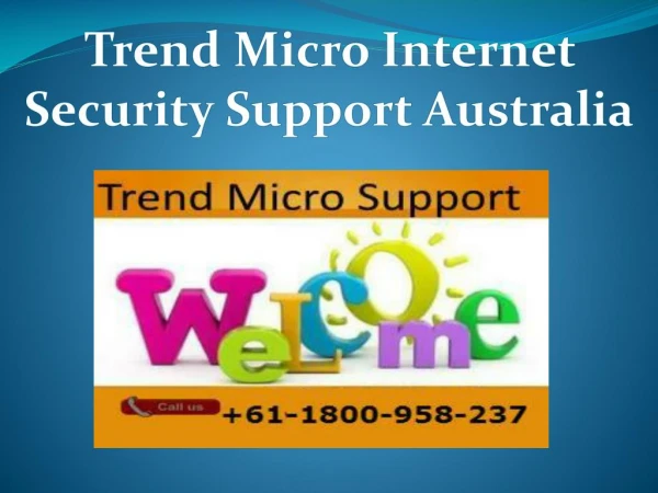 Trend Micro Internet Security Setup Support