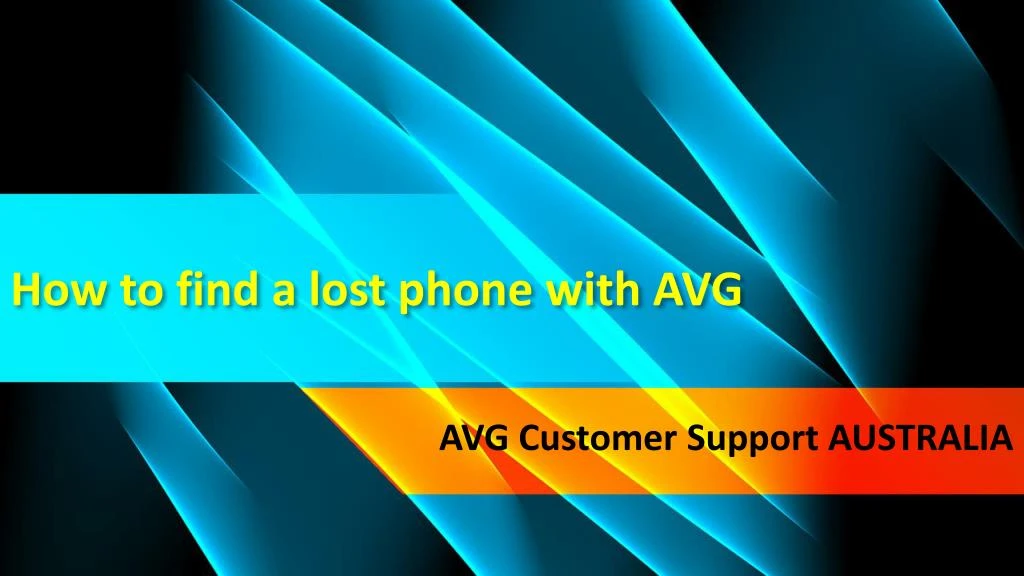 how to find a lost phone with avg