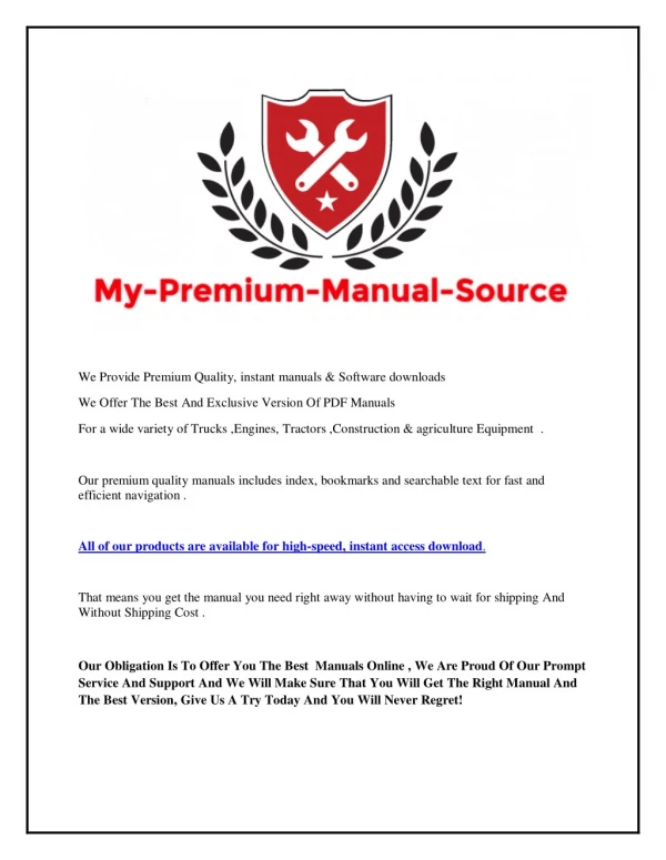 Manual For Cases repair service