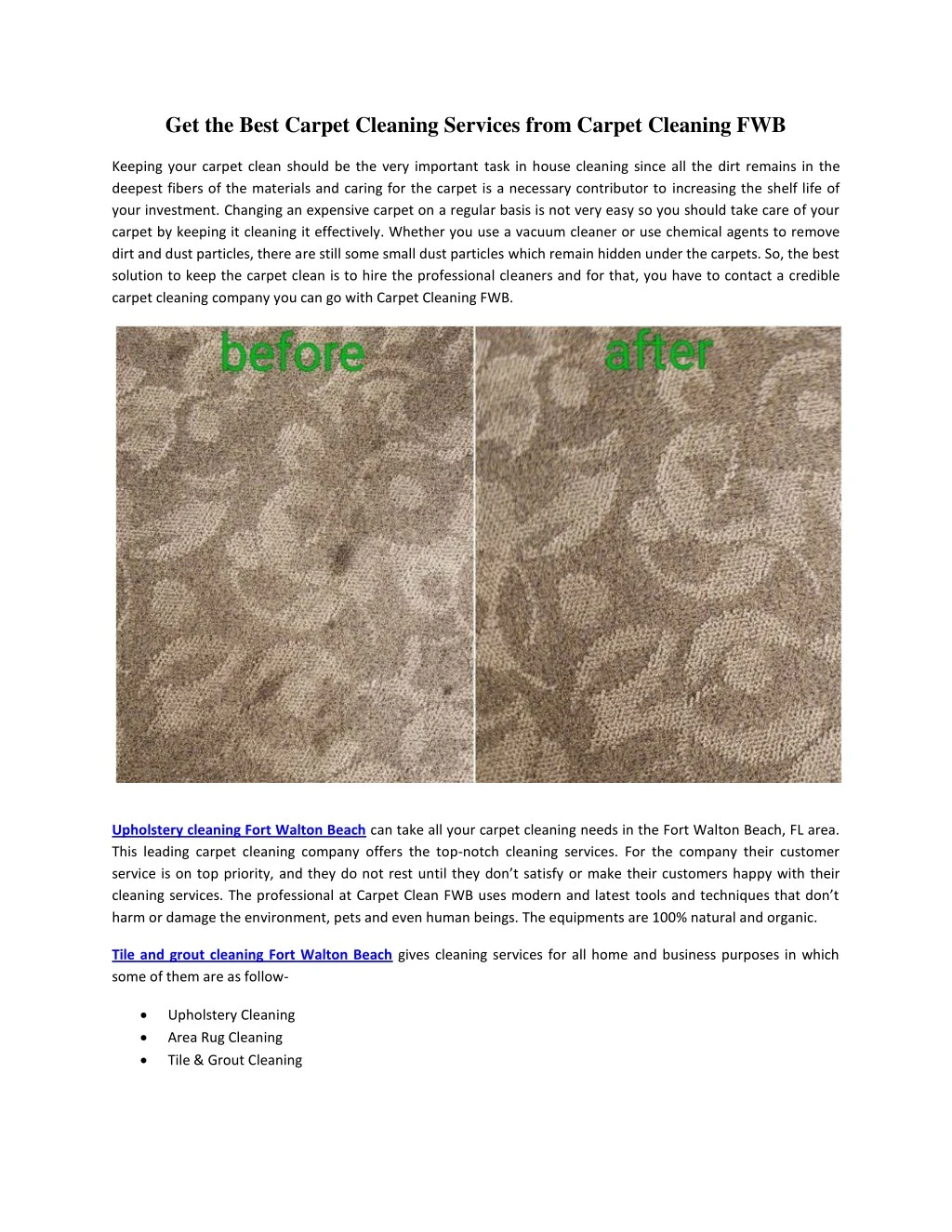 get the best carpet cleaning services from carpet