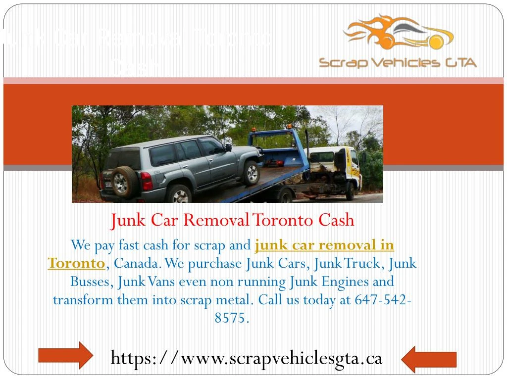 junk car removal toronto cash