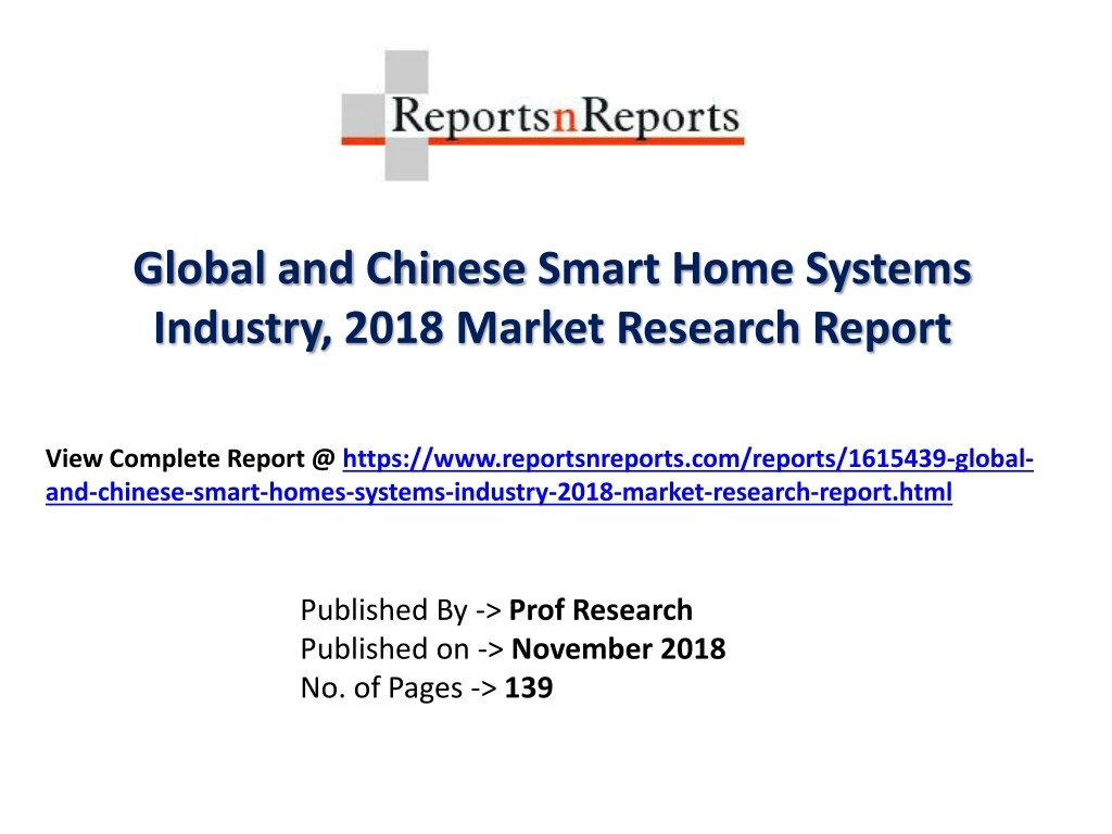 global and chinese smart home systems industry