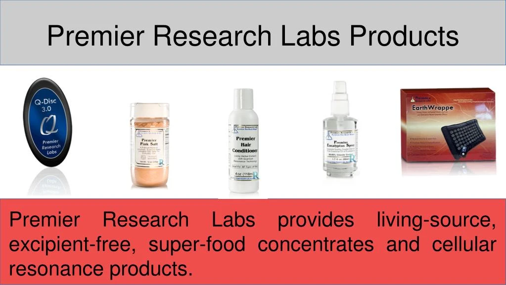 premier research labs products
