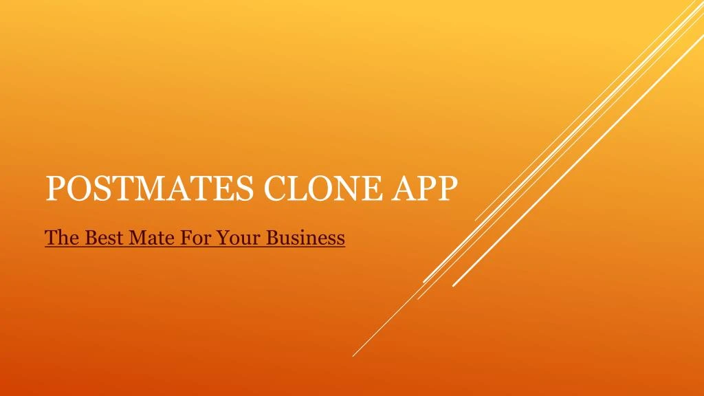postmates clone app