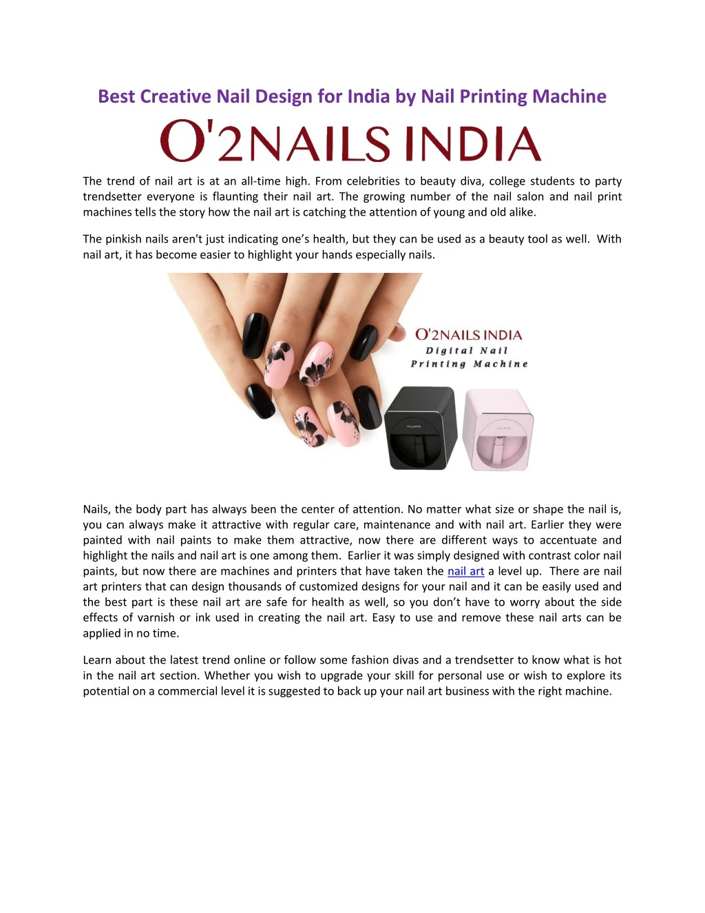 best creative nail design for india by nail