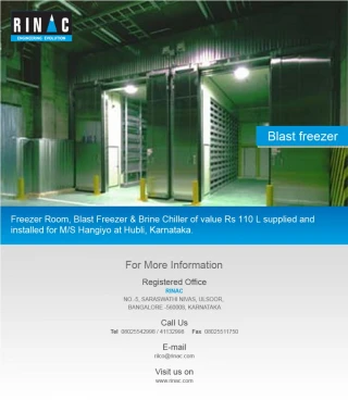 Blast Freezer - slide 1