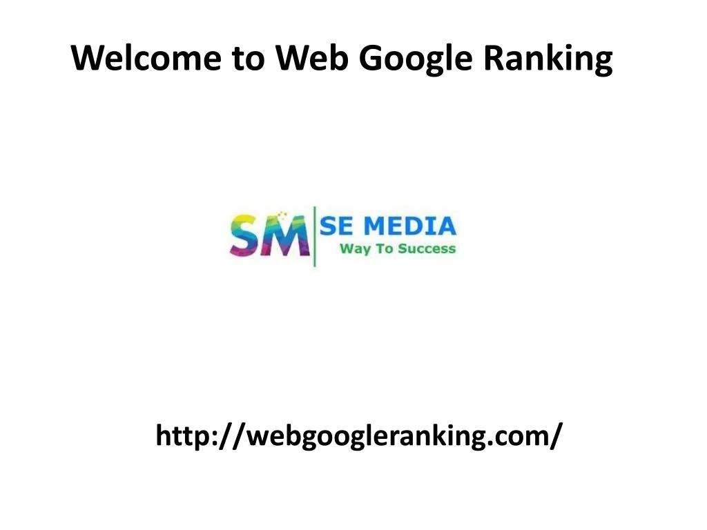 welcome to web google ranking