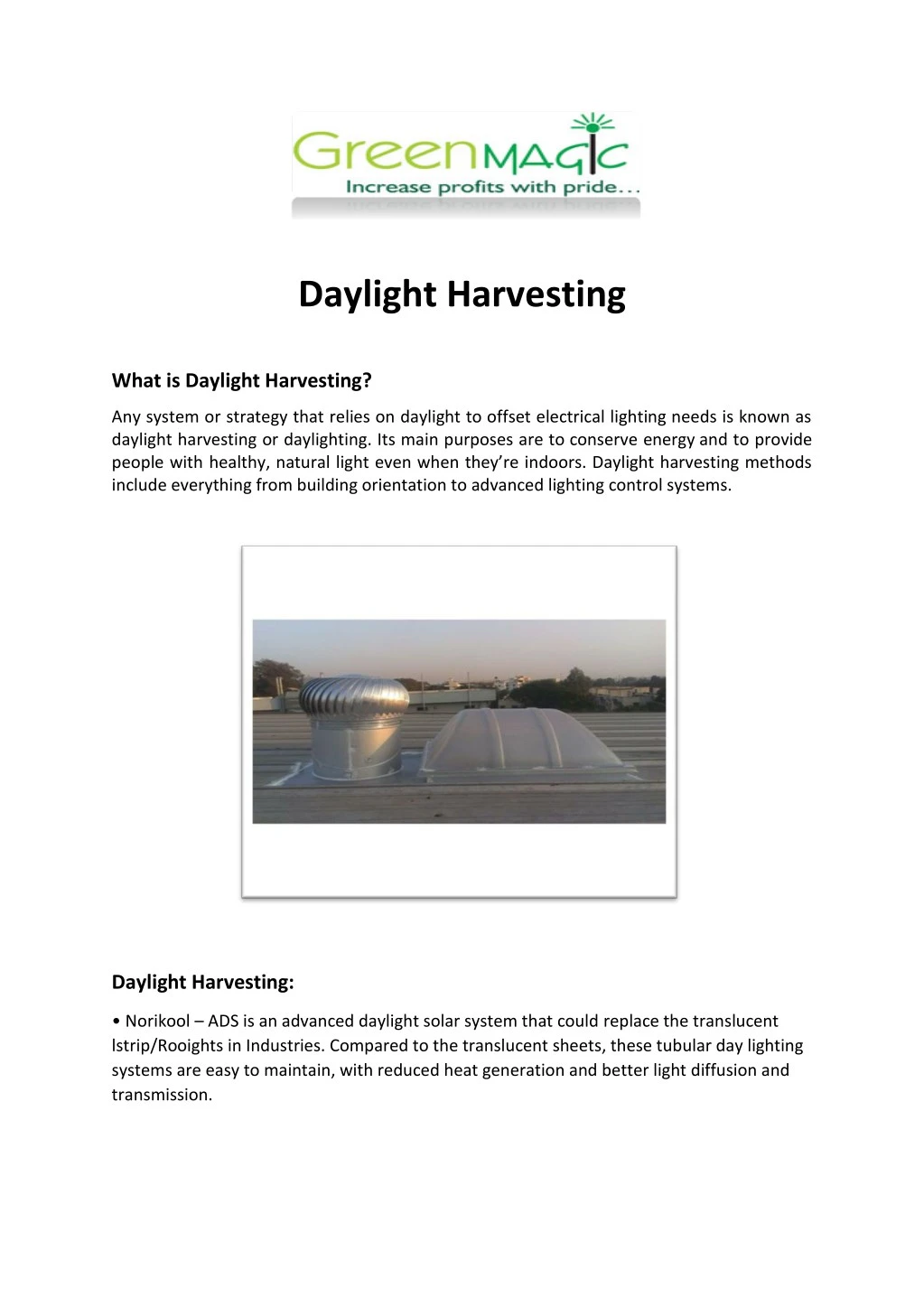 daylight harvesting